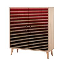 Spintelė Kalune Design Multilux 221, ruda sp./raudona sp., 36 cm x 95 cm x 111 cm