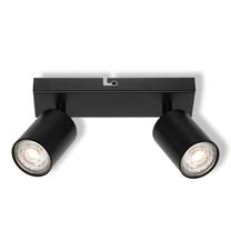 Šviestuvas nukreipiamasis Osram Plate, GU10, 2 x 6 W, juoda sp. / juoda sp.