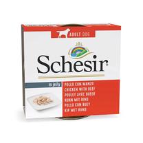 Влажный корм для собак Schesir Nature, говядина/курица, 0.15 кг