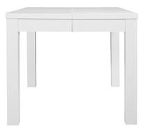 Valgomojo stalas išskleidžiamas Alpine, baltas, 90 cm x 90 cm x 78 cm