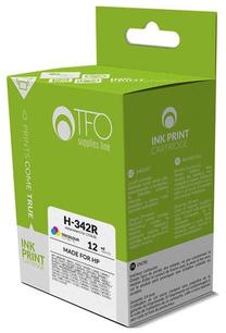 Tintes printera kasetne TFO H-342R (C9361E) Remanufactured, dzeltens krās./fuksīna (magenta) krās./zilganzaļa (cyan) krās., 12 ml