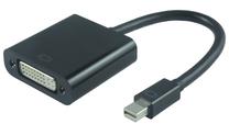 Adapteris MicroConnect Mini DisplayPort to DVI-I MDPDVI3B Mini DisplayPort male, DVI-I female, 0.15 m, juoda sp.