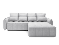 Kampinė sofa - lova Campo Relax 03, pilka sp., dešininė, 265 x 196 cm x 88 cm