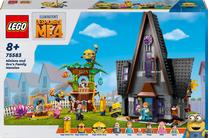 Konstruktors LEGO® Despicable Me 4 Minionu un Grū ģimenes savrupmāja 75583