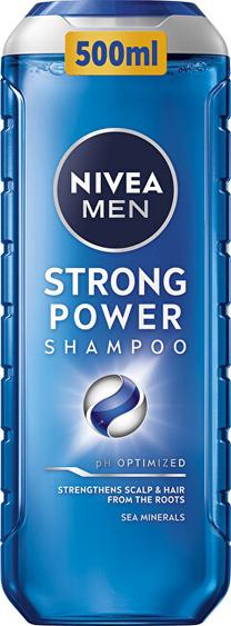 Šampūns Nivea Men Strong Power, 500 ml