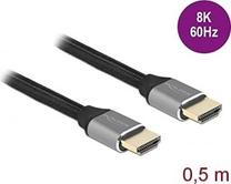 Кабель Delock 83994 HDMI, HDMI, 0.5 м, серебристый цв.