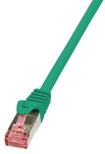 Провод Logilink CAT 6a S/FTP RJ-45 8P8C, RJ-45 8P8C, 10 м, зеленый цв.