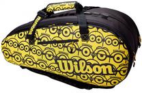 Teniso krepšys Wilson Minions Tour 12 PK, juoda sp./geltona sp.