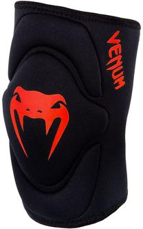 Kāju aizsargi Venum Knee Protection Kontact Gel, melna krās./sarkana krās., S