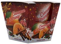 Свеча, ароматическая Flor De Mayo Candle In Glass Cinnamon Orange, 30 час, 115 г