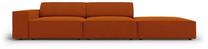 Sofa Micadoni Home Jodie Structured 3 Seats, oranžinė sp., dešininė, 262 x 102 cm x 70 cm