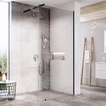 Dušas siena Ravak Walk-In Wall, 70 cm x 200 cm, melna krās./caurspīdīgs