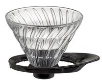Kavos lašintuvas Hario V60-02, 0.3 l, skaidri sp./juoda sp.