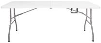 Stovyklavimo stalas Springos Catering Table GF0051, balta sp./pilka sp., 180 cm x 75 cm x 75 cm