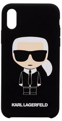Telefona vāciņš Karl Lagerfeld, melna krās., Apple