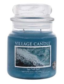 Žvakė, aromatinė Village Candle Sea Salt Surf, 105 h, 389 g, mėlyna sp.