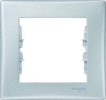 Рамка Schneider Electric Sedna SEDNA, алюминиевый цв. 1 мест.