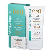 Priemonė įdegio priežiūrai veidui Skincyclopedia Anti-Blemish Fluid SPF50, 50 ml