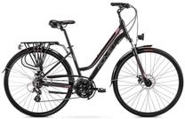 Velosipēds tūristu Romet Gazela 2, 28 ", 19" rāmis, melna krās./rozā krās.