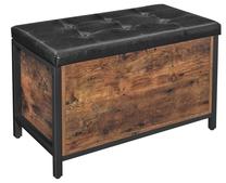 Pufas Songmics, ruda sp./juoda sp., 80 cm x 40 cm x 50 cm