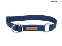 Ошейник для собак Amiplay Cotton, синий цв., 340 - 550 мм x 30 мм, 34-55