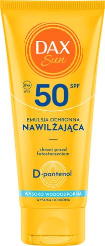 Priemonė įdegio priežiūrai kūnui Dax Sun Moisturizing SPF50, 100 ml
