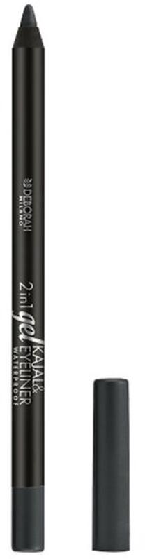 Карандаш для глаз Deborah Milano 2 in 1 Gel Kajal & Eyeliner, 1.4 г 02 grey