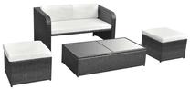 Āra mēbeļu komplekts VLX 4 Piece Garden Lounge Set with Cushions