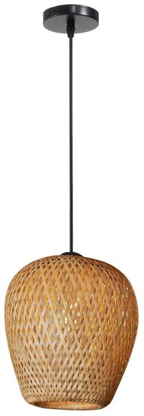Valgusti rippuv TooLight Natural E, E27, 1 x 60 W, pruun v. / must v., 23 x 27 cm