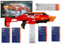Žaislinis šautuvas su kulkomis Lean Toys Blaze Storm, 66.5 cm Raudona sp.