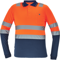 Darba krekls vīriešu Cerva Leon HV, zila krās./oranža krās., XXXXL izmērs
