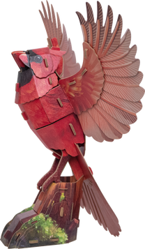 3D пазл MakeBug American Cardinal MB-D-0055, 12 см x 5 см, красный цв.