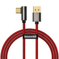 Kabelis XO Legend, USB/USB Type-C, 100 cm, raudona sp., 66 W