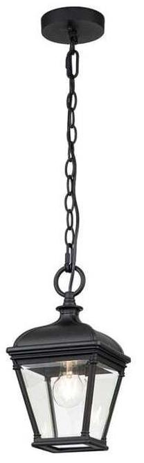 Lauko pakabinamas šviestuvas Elstead Lighting Bayview 1, 60W, E27, IP44, juoda sp., 18 cm x 42.8 - 141.2 cm