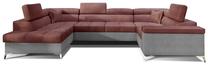 Kampinė sofa Thiago Monolith 63, Monolith 84, rožinė sp., kairinė, 350 x 202 cm x 90 cm