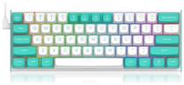 Vadu spēļu tastatūra Redragon K683WB, EN, balta krās./zaļa krās.