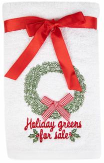 Kalėdinis rankšluostis Homla Nadir 870694, baltas/raudonas/žalias, 75 cm x 45 cm