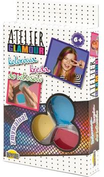 Kirpyklos rinkinys Dromader Atelier Glamour Color Hair Chalk, įvairių spalvų