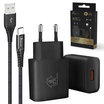 Зарядное устройство для телефона Extralink Smart Life CAB-CHAR-SET01, USB Type C/USB Type A, черный цв., 12 Вт