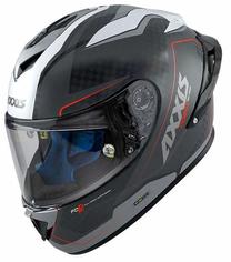 Motociklininko šalmas Axxis Cobra Rage, M (57-58 cm), balta sp./juoda sp./pilka sp.