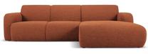 Kampinė sofa Micadoni Home Molino Boucle, ruda sp., dešininė, 250 x 170 cm x 72 cm