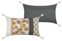 Декоративная подушка Lovely Bako, золотой цв./белый цв./темно-серый цв., 30 см x 50 см