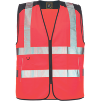 Atstarojošās vestes vīriešu Cerva Knoxfield HVPS, sarkana krās., 3XL izmērs