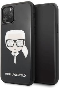 Telefona vāciņš Karl Lagerfeld, melna krās., Apple