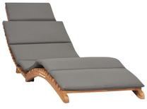 Lauko gultas VLX Folding Sun Lounger, pilka sp., 175 cm x 50 cm x 55 cm