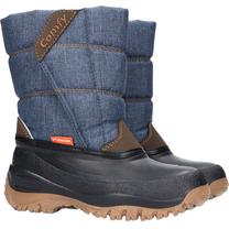 Ziemas zābaki ar dabīgu vilnu Demar Comfy 1356A, zila krās./brūna krās./melna krās., 27 - 28