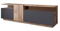 ТВ стол Kalune Design FR6 - AA, антрацитовый цв./сосновый цв., 150 см x 29.5 см x 46.3 см