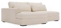 Kampinė sofa - lova Polak Meble Leida, kreminė sp., dešininė, 232 x 158 cm x 80 cm