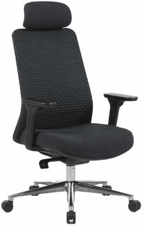 Töötool Home4you Santo 18420, 68 x 64 x 114 - 124 cm, must v.