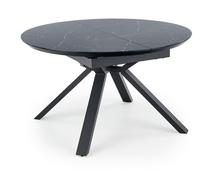 Stalas išskleidžiamas Vertigo, juoda sp., 130 - 180 cm x 130 cm x 76 cm